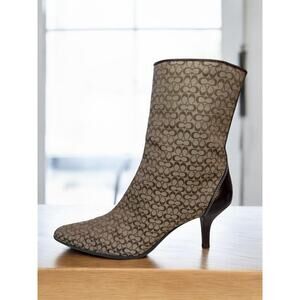 Vintage Coach P358 Jeri Small Logo Calf Boot Size 9 ½ B